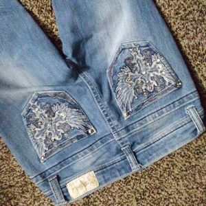 ZCO cropped embellished jeans